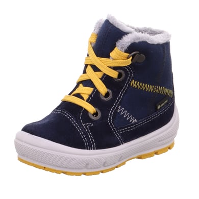 superfit Bottes enfant Groovy bleu/jaune largeur moyenne