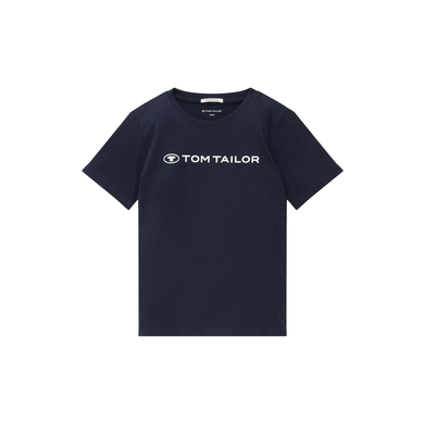 TOM TAILOR T-Shirt Logo Print Sky Captain Blue