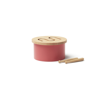 Kids Concept® Tambour enfant bois rouge clair