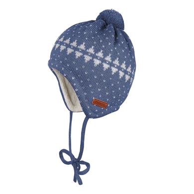 Maximo Casquette indigo chiné/lié