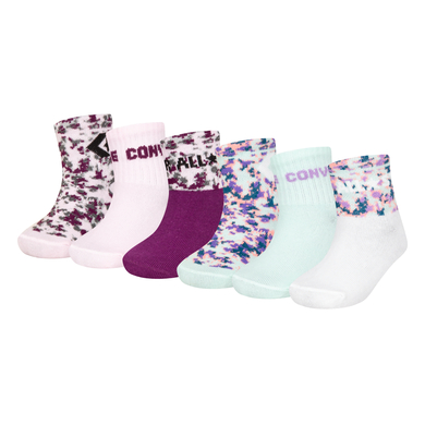 Image of Converse Confezione da 6 calzini Camouflage rosa