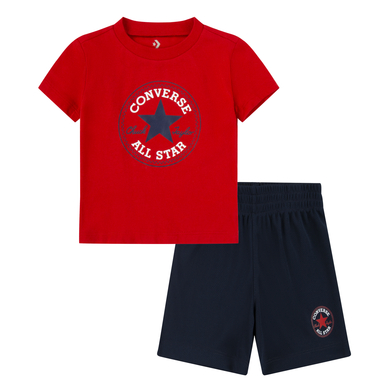 Bilde av Converse Set T-skjorte Og Shorts Rød/blå
