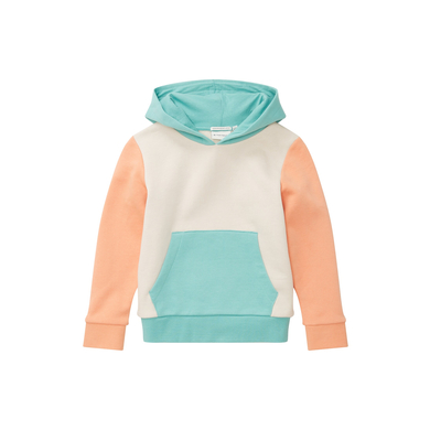 TOM TAILOR Hoodie Color block Dusty Green