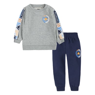 Image of Converse Set maglione e pantaloni della tuta grigio/blu