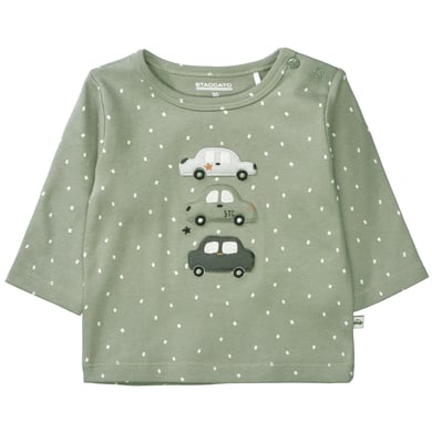 Staccato T-shirt olive à motifs