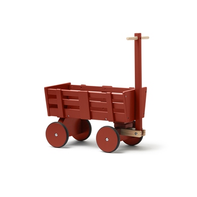 Kids Concept® Chariot de transport enfant à main Carl Larsson bois rouge