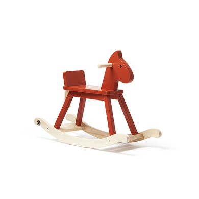 Kids Concept® Animal à bascule cheval Carl Larsson bois orange/rouge