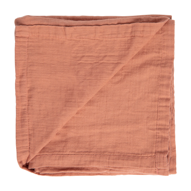Levně bébé jou® mušelínová utěrka Pure Cotton Pink 110 x 110 cm