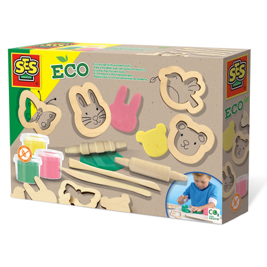 SES Creative® Pâte à modeler outils bois éco