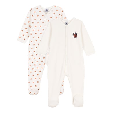 Petit Bateau Pyjama dors-bien bébé étoile coton lot de 2