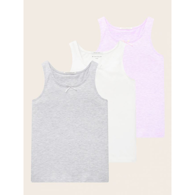 TOM TAILOR Tops pack de 3 Whisper White