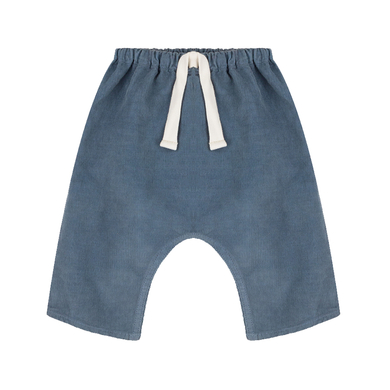 Petit Bateau Pantalon bébé velours côtelé bleu rover