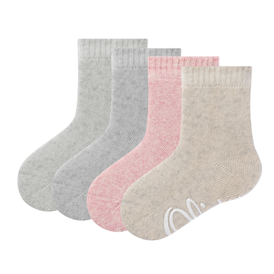 s. Olive r Chaussettes bébé original s organic ABS pack de 4 rose melange