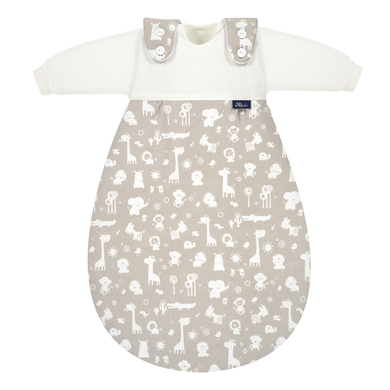 Image of Alvi ® Baby-Mäxchen® Sacco nanna 3 pz. animali dello zoo - grigio/beige059