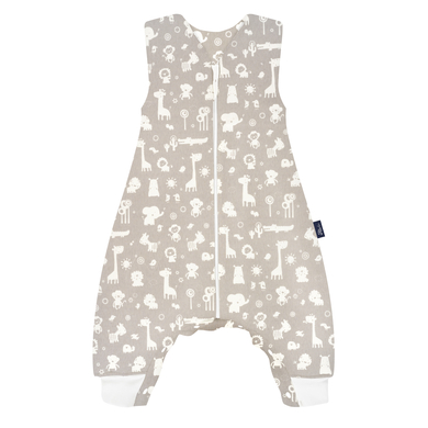 Image of Alvi ® Sleep overall Tutina nanna Light animali dello zoo - grigio/beige059