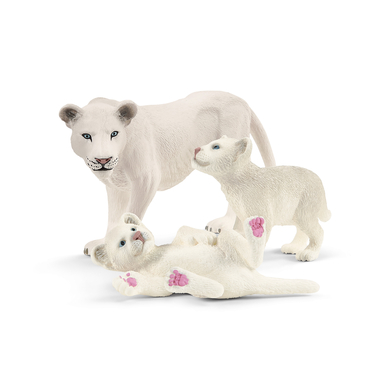 Schleich Figurine lionne avec bébés 42505