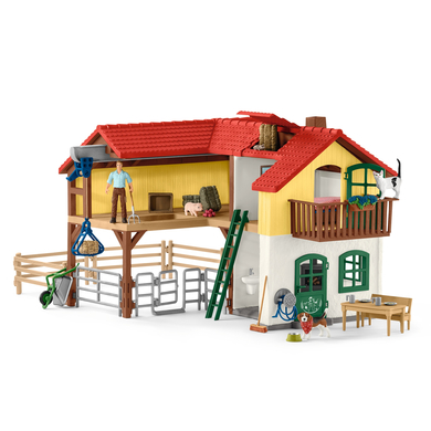 schleich ® Bondgård med stall och djur 42407