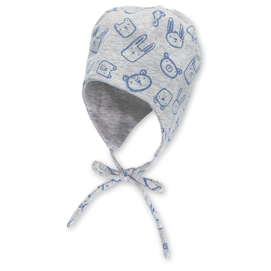 Sterntaler Cappello reversibile facce di animali/uni argento