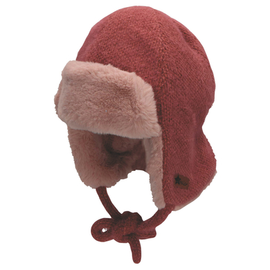 Sterntaler Casquette aviateur unie rose
