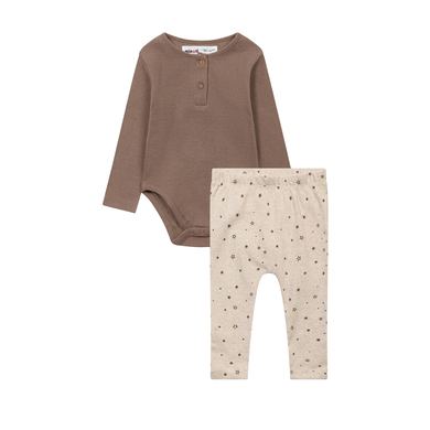 minoti Minoti Ensemble body et leggings gris/beige 74 (9 mois)