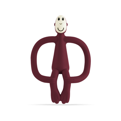 MATCHSTICK MONKEY™ Anneau de dentition singe Original, rouge vin