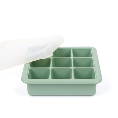 Image of haakaa® Stampo per congelatore per latte materno o alimenti per bambini 9 scomparti in verde pisello059