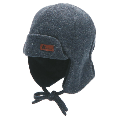 Sterntaler Casquette aviateur melange bleu moyen