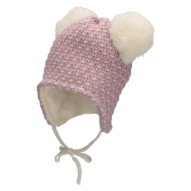 Sterntaler Bonnet à pompon structure écru