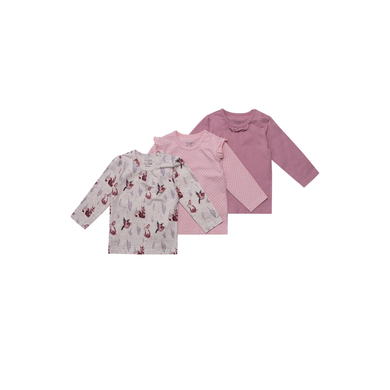 Hust & Claire T-Shirt långärmad 3-paket Alda Dusty Rose