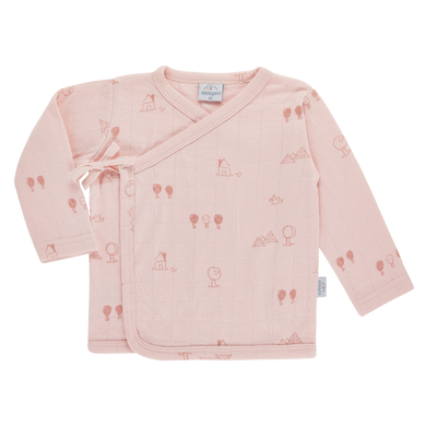 kindsgard T-shirt bébé cache-coeur lipala rose