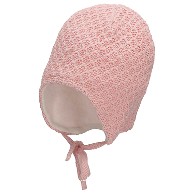 Sterntaler Bonnet tricoté rose