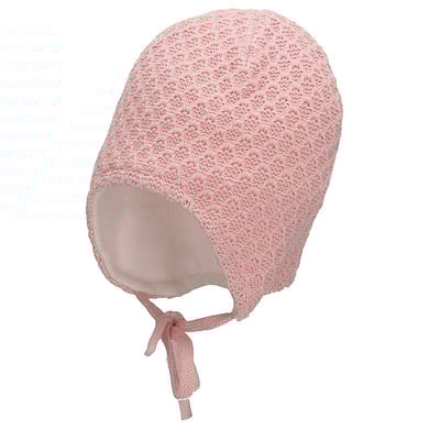 Sterntaler Bonnet tricoté rose