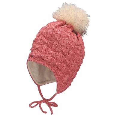 Image of Sterntaler Cappello pom pom struttura rosa059