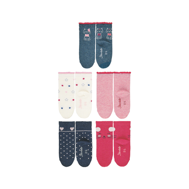 Sterntaler Lot de 5 socquettes bleu encre