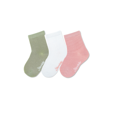 Sterntaler Strumpor 3-pack Uni Bamboo Pale Pink