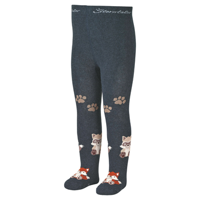 Sterntaler Collants animaux de la forêt bleu mélangé