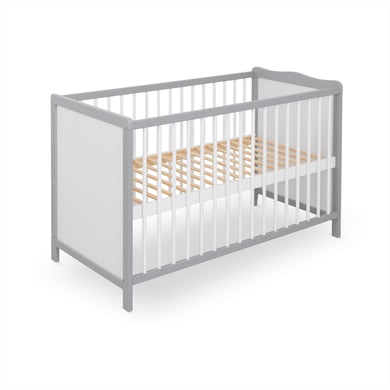 urra Kinderbett Kiefer weiß/grau 60 x 120 cm 410-2000-09