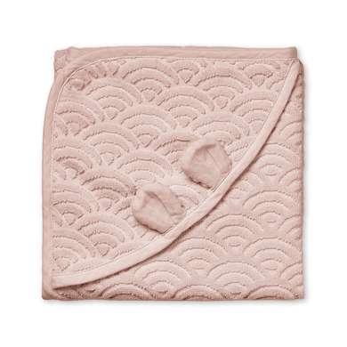 Cam Cam® COPENHAGEN Serviette de bain à capuche avec œillet bébé rose