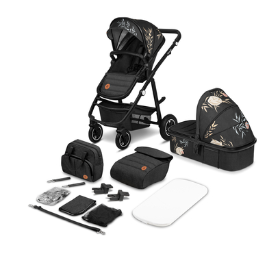 lionelo Poussette duo combinée 2en1 Amber Lovin Black