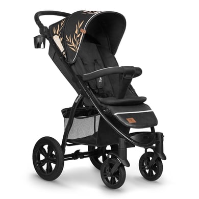 LIONELO Mika poussette enfant compacte 2en1, nacelle, poussette canne, poussette  cosy, habillage de pluie, moustiquaire, Gris Fonce