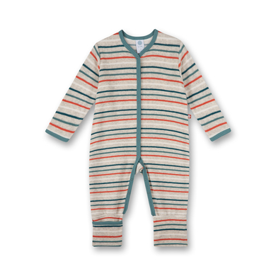 Sanetta Combinaison en éponge beige à rayures