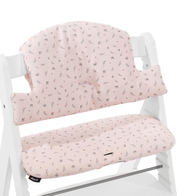 hauck Coussin d'assise de chaise haute enfant Select Jersey fleurs rose