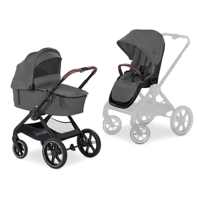 hauck Poussette duo combinée 2en1 Walk N Care Air Set Dark Grey