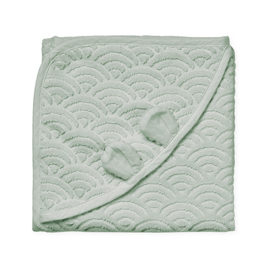 Image of Cam Cam® COPENHAGEN Asciugamano con cappuccio e orecchie Baby Verde059