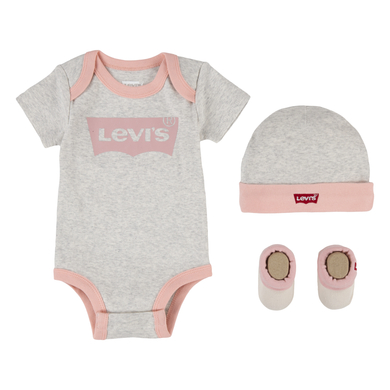 Levis Levi's®Set body avec bonnet et chaussures gris 0 - 6 mois