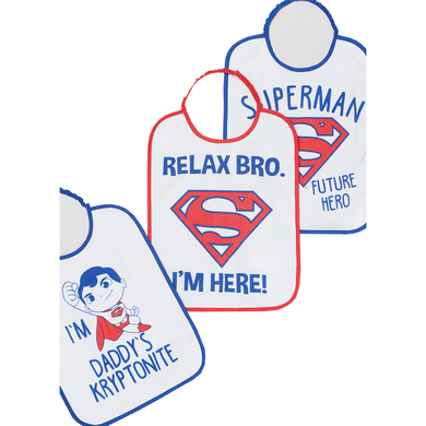 Levně OVS Superman Bib 3-Pack