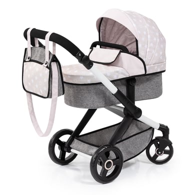 bayer Design Poussette poupon combinée Xeo rose/gris