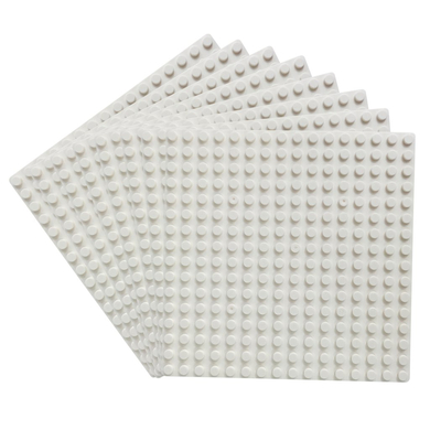Katara Set de 8 plaques 13x13cm / 16x16 pins blanc