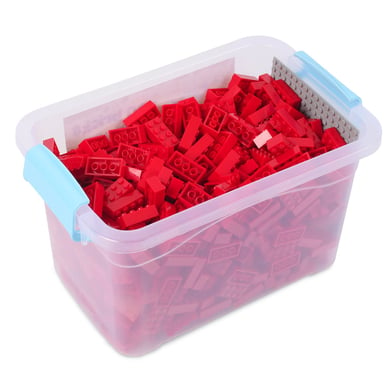 Katara Blocs de construction - 520 pièces avec boîte et plaque de base, rouge