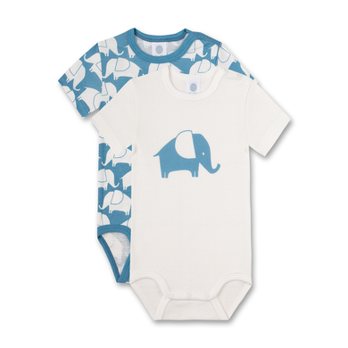 Levně Sanetta Body Elephant Twin Pack vypnuto white / modrá